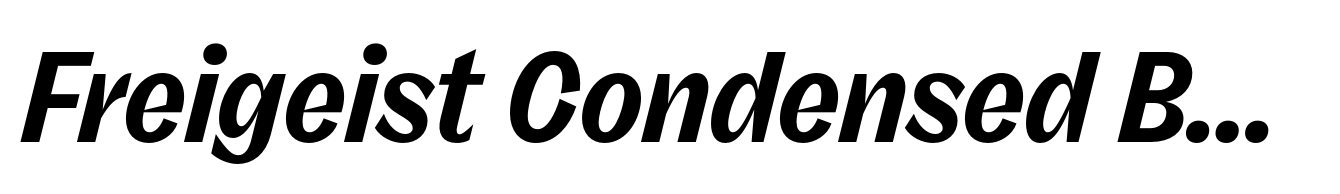 Freigeist Condensed Bold Italic
